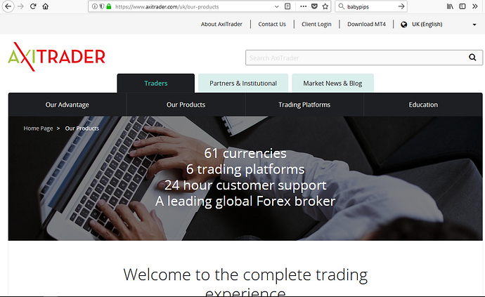 Axi forex
