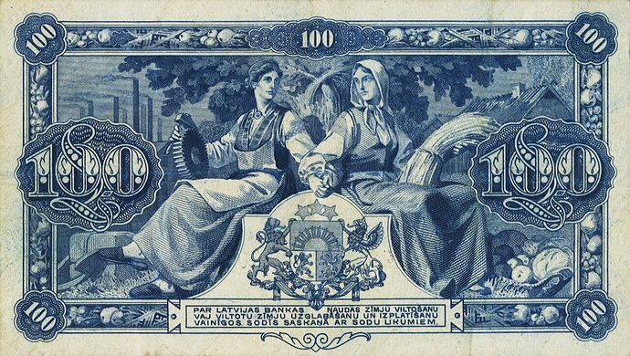 Latvia 100 Latu