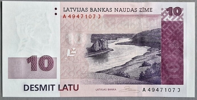 latvia 10 latu