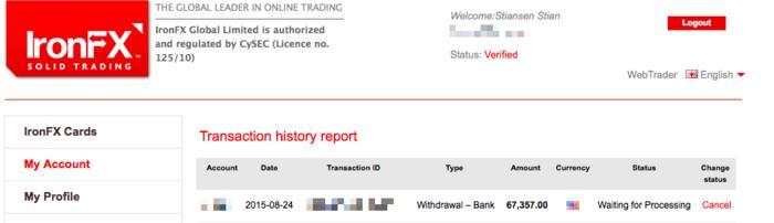 Forex withdrawal problems