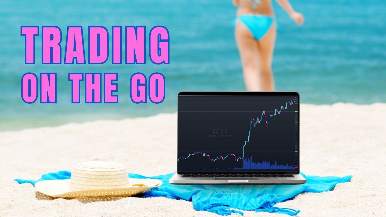 Day Trader's Travel Set Up for Trading On The Go While Traveling